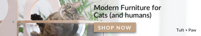 Modern productoverzicht voor kattenmeubels:de Grove Cat Perch van Tuft And Paw