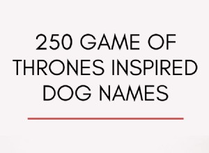 왕좌의 게임에서 영감을 받은 개 이름 250개