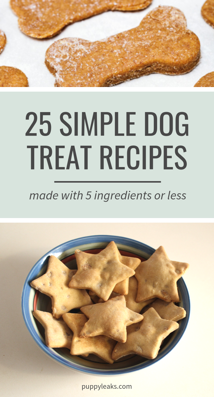 25 jednoduchých receptů na pamlsky pro psy:Vyrobeno z 5 ingrediencí nebo méně