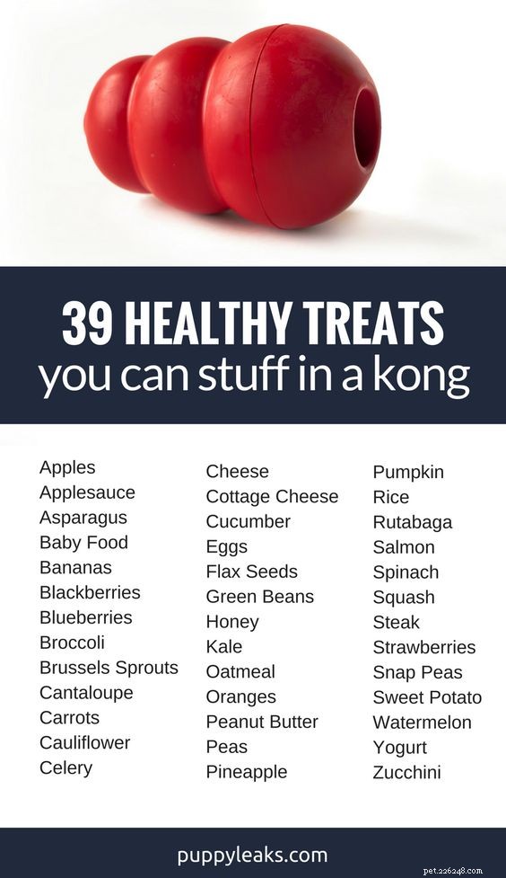 39 guloseimas saudáveis ​​que você pode colocar em um Kong