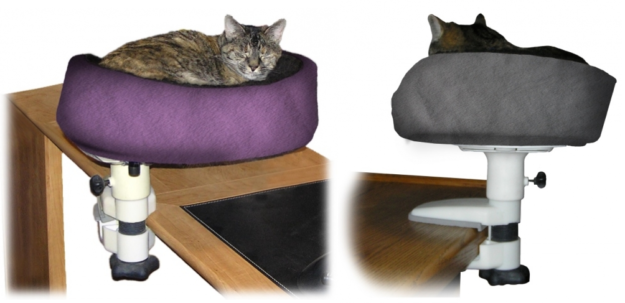 Desk Nest™:уникальная настольная кровать для кошек