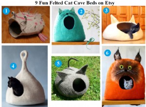 Etsy의 9개의 재미있는 고양이 동굴 침대