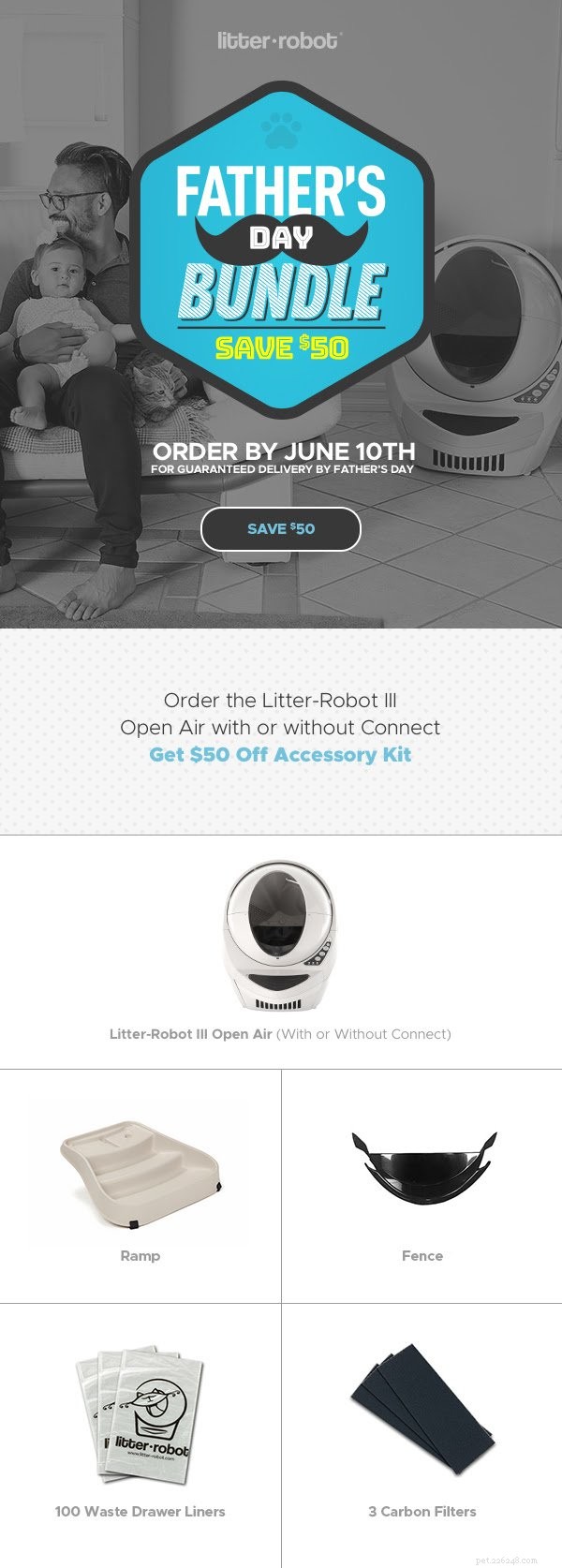 이 Litter Robot 3 할인에 $75 할인 - 이 번들 제안을 잡아라!