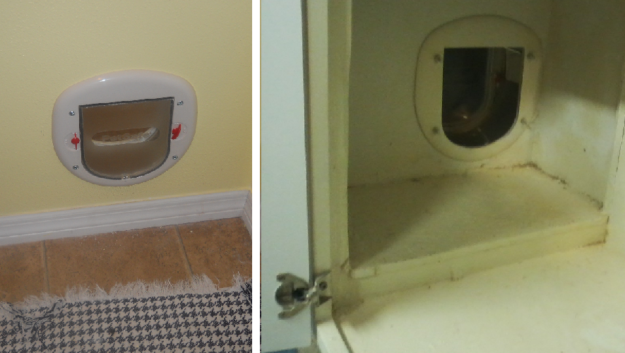 Enclos de bac à litière fait maison :la manière créative d un lecteur de cacher les bacs à litière de son chat