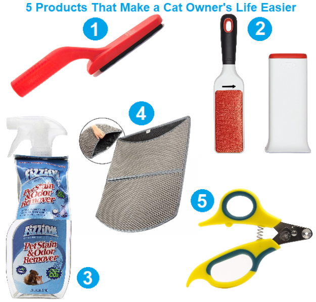 猫の飼い主の生活を楽にする5つの商品 