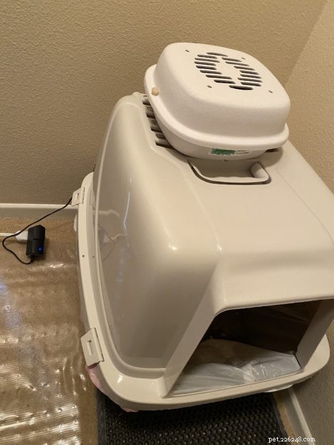Cat Litter Odor Eliminator：Purrified Air Litter Box Air Filter
