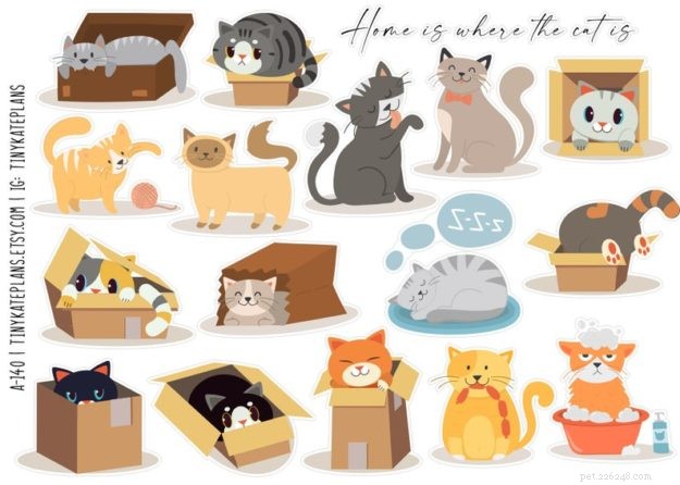Наклейки-планировщики с кошками – только для любителей кошек!