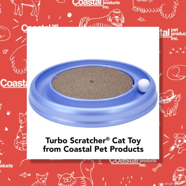 Omaggio per l anniversario di febbraio 2022:giocattolo per gatti Bergan Turbo Scratcher