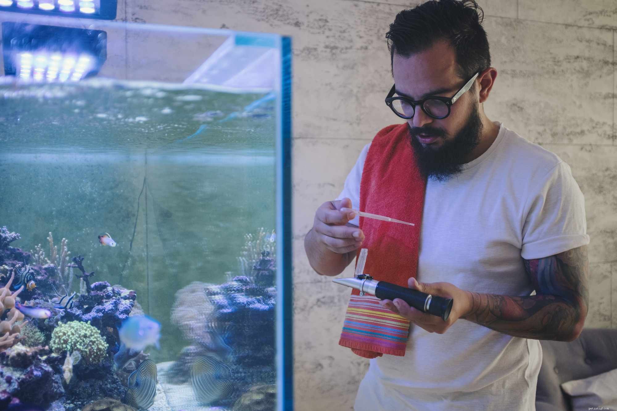 Het water in uw aquarium testen