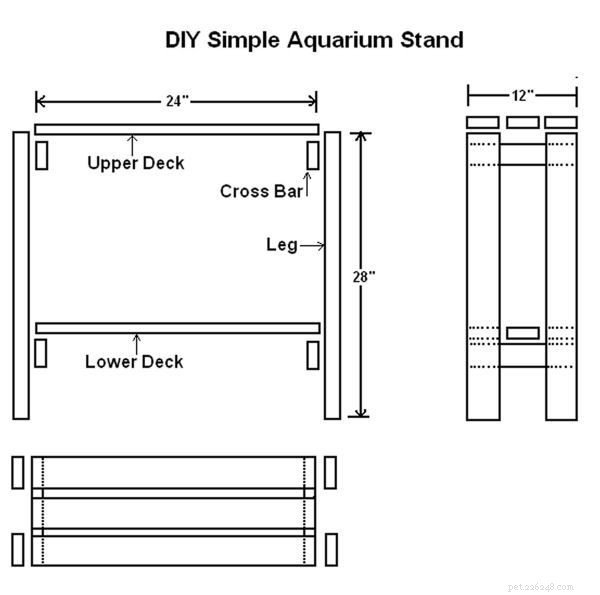 シンプルなDIY水族館スタンドの作り方 