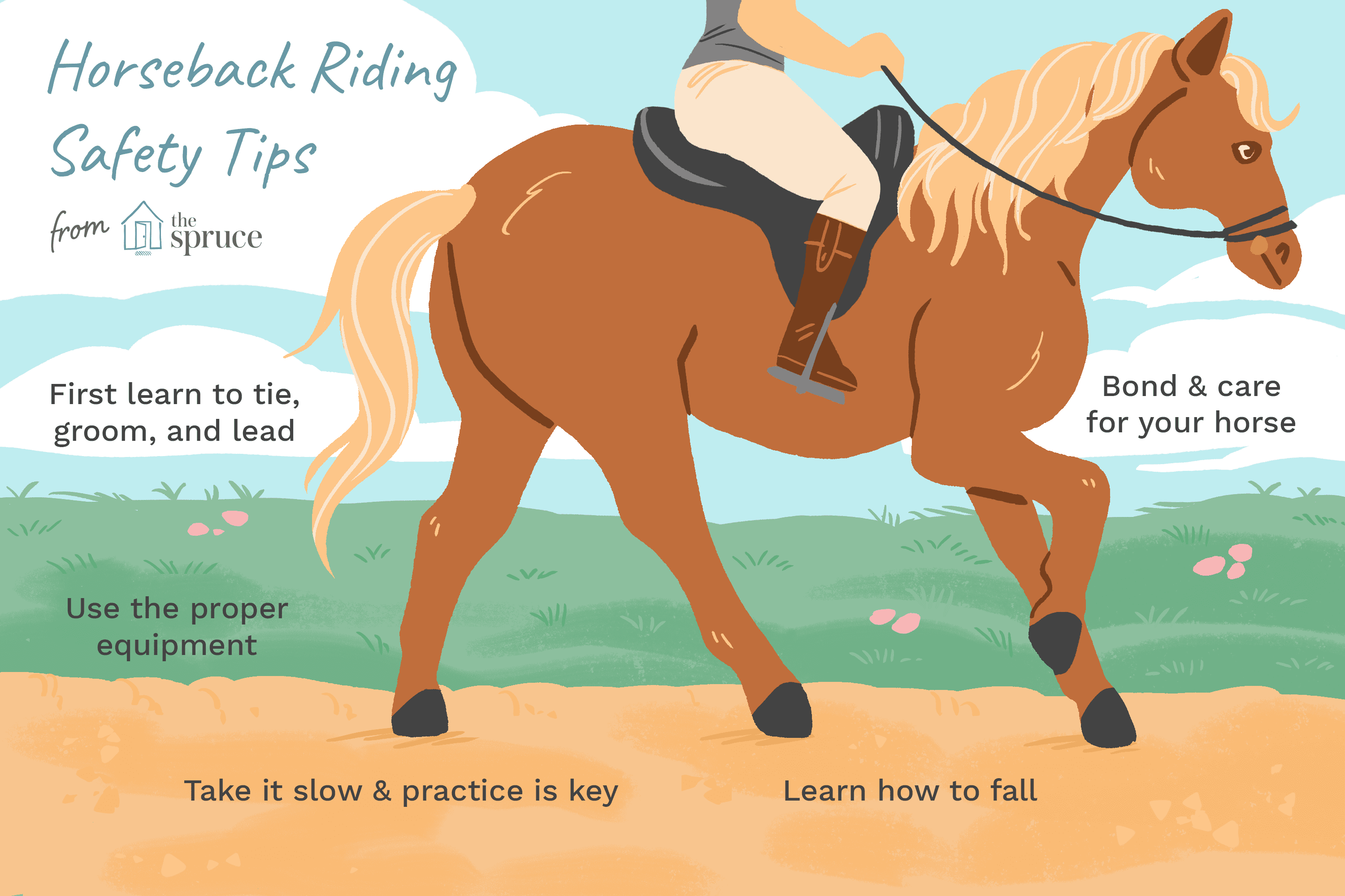 安全に馬に乗る方法 