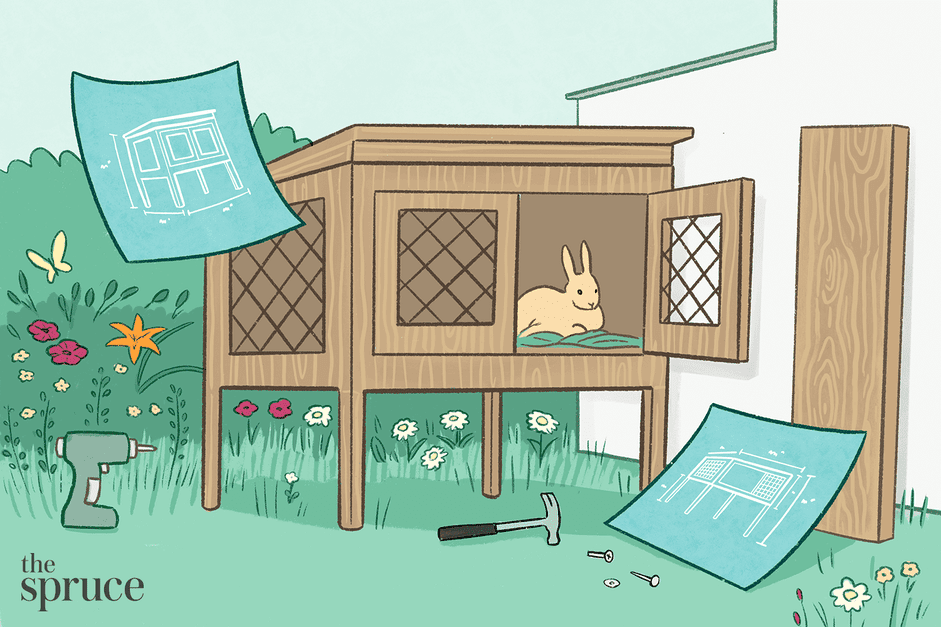 8 gratis DIY Rabbit Hutch-planer