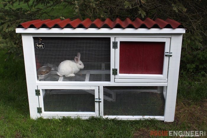 8 gratis DIY Rabbit Hutch-planer
