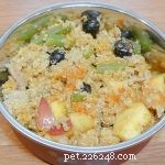 Receita:Comida de cachorro caseira de quinoa e mirtilo