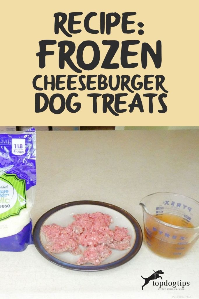 Receita:guloseimas congeladas com cheeseburger para cachorro