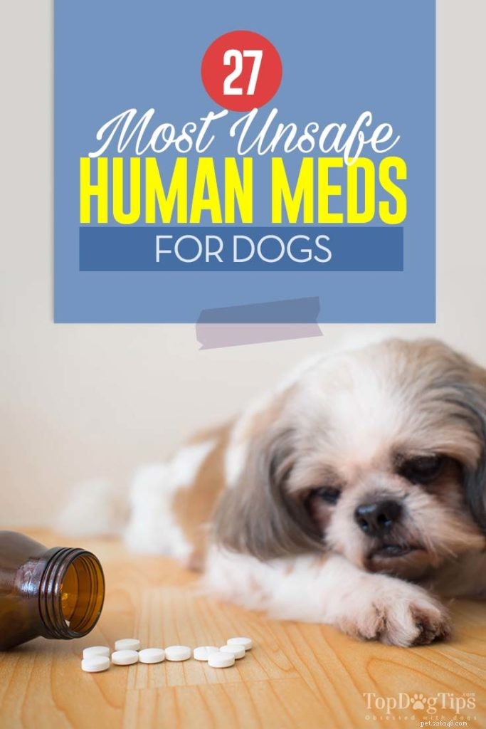27 onveilige menselijke medicijnen voor honden