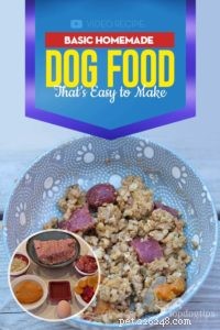 Ricetta:cibo di base per cani fatto in casa facile da preparare