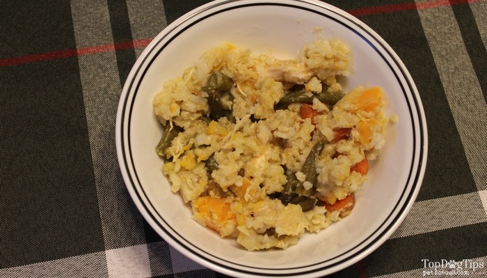 Recept:Kyckling och grönsaker Crock Pot Hundmat