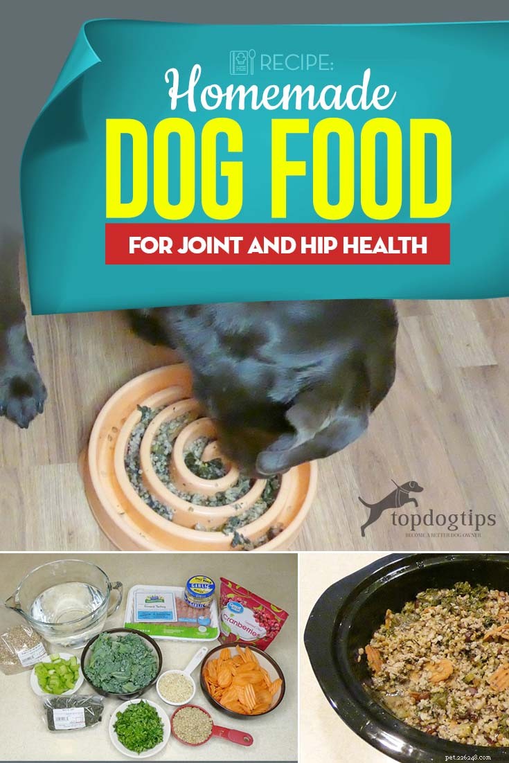 레시피:관절 및 엉덩이 건강을 위한 집에서 만든 개밥