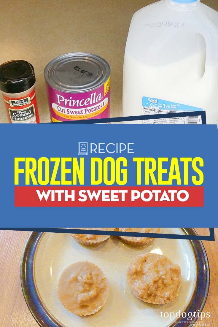 Receita:guloseimas congeladas para cachorro com batata-doce
