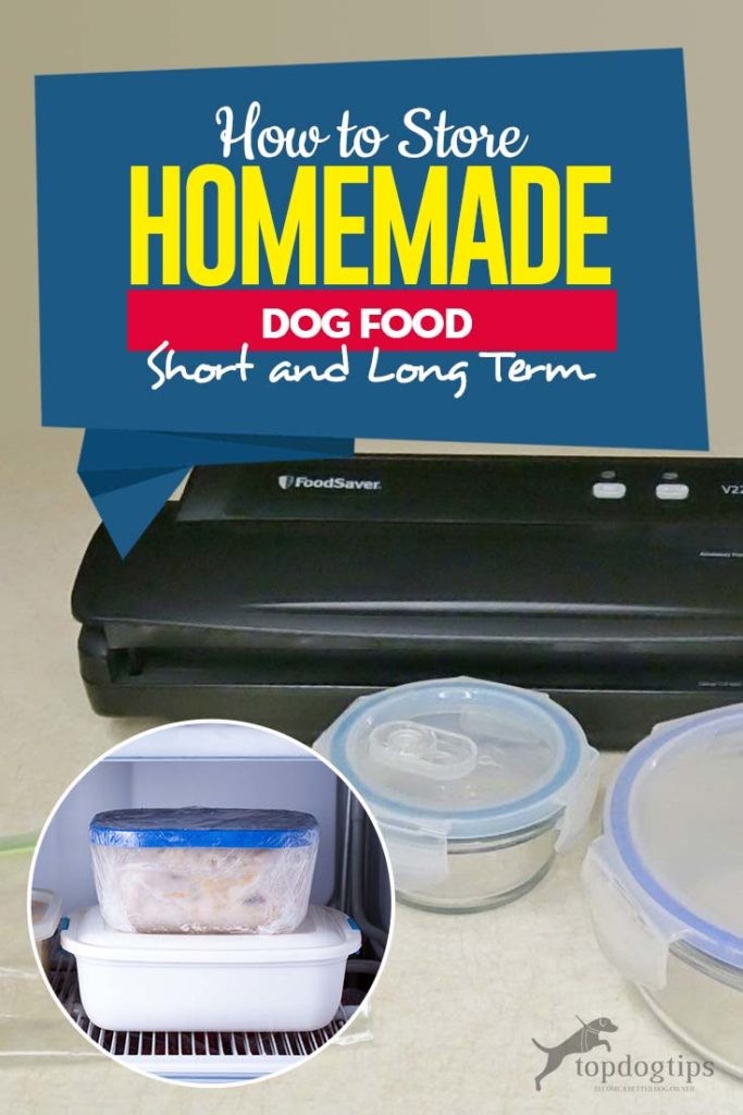 Como armazenar comida caseira para cães