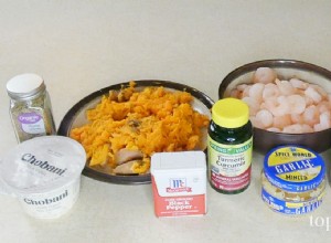 Рецепт:корм для собак с тунцом и креветками
