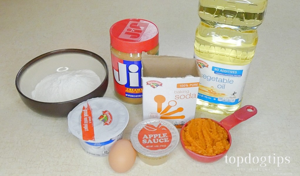 Recette :Gâteau santé pour chien au beurre de cacahuète