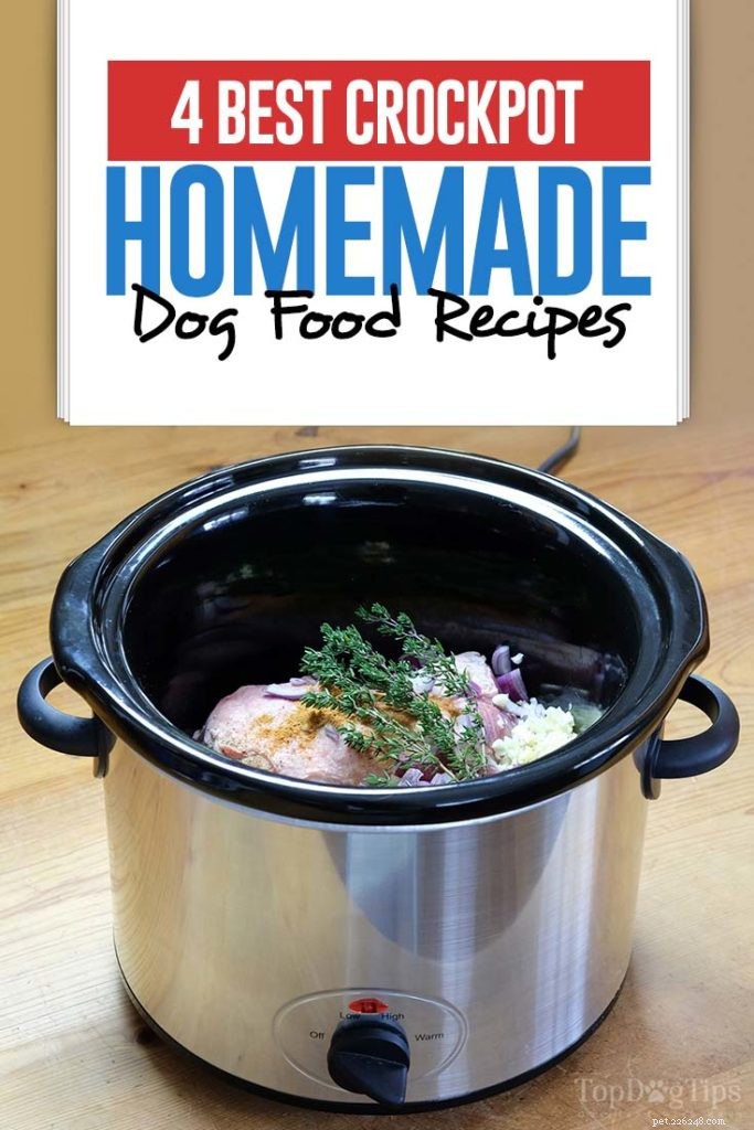 5 recettes de nourriture maison pour chiens à la mijoteuse