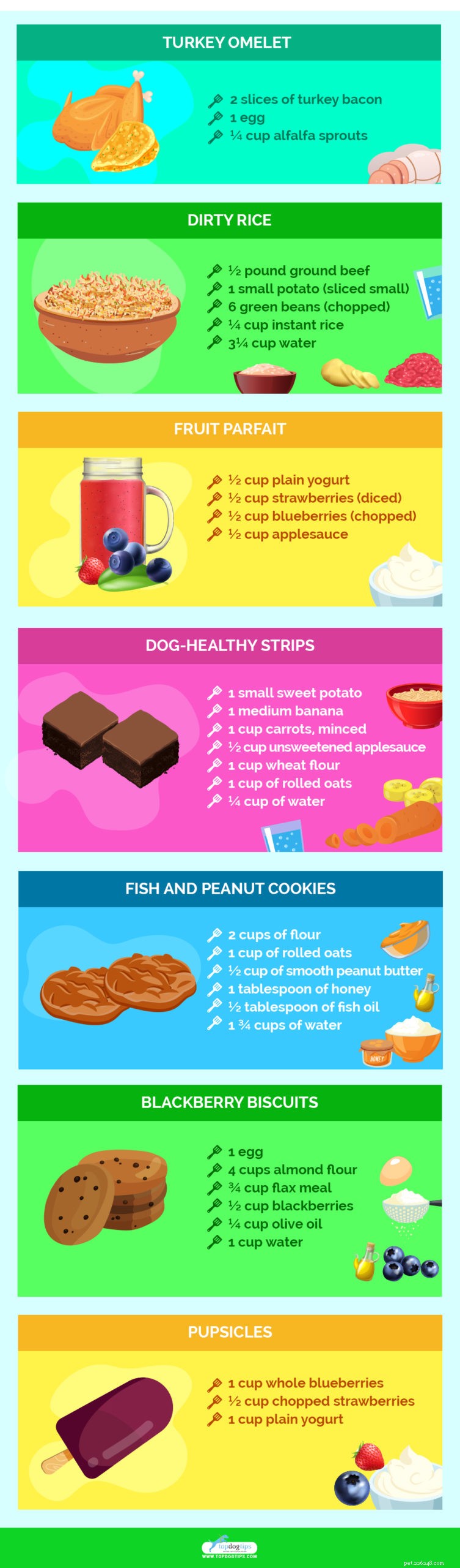 13 receitas de comida caseira para cães pequenos
