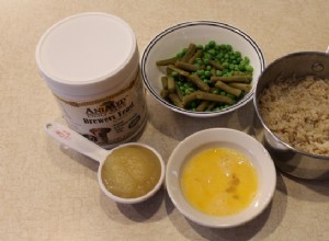 조리법:계란과 쌀로 만든 집에서 만든 개밥