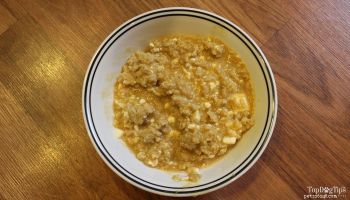 레시피:닭고기와 쌀로 만든 집에서 만든 개밥