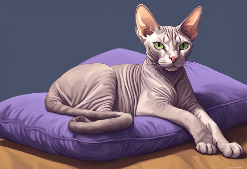 Lavendel Sphynx Kat:Ontdek het verbluffende haarloze ras in unieke lavendeltinten 